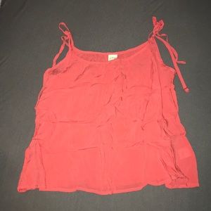 Tie shoulder tank top